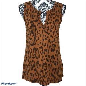 Peyton Jensen Evereve Cheetah Print Tank Top